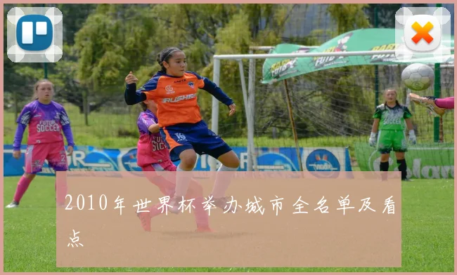 2010年世界杯举办城市全名单及看点
