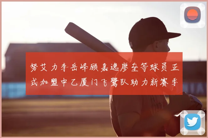 努艾力李岳峰顾嘉逸廖垒等球员正式加盟中乙厦门飞鹭队助力新赛季