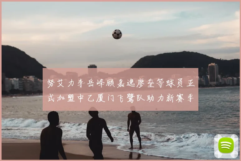 努艾力李岳峰顾嘉逸廖垒等球员正式加盟中乙厦门飞鹭队助力新赛季